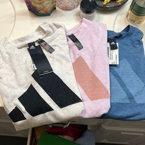 NWT bundle of 3 Adidas T-shirts size small